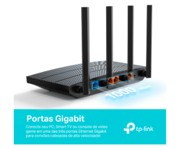 Roteador Tp-link Archer Ax12 Wi-fi 6 Gigabit Ax1500 Dual Band