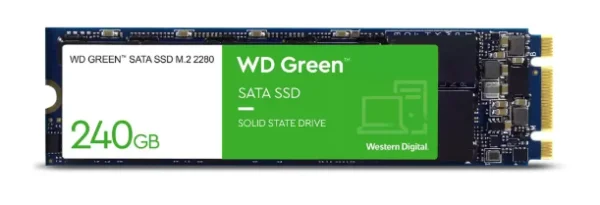 SSD Wd Green, 240GB, M.2, Leitura: 545mb/s, Preto - WDS240G3G0B