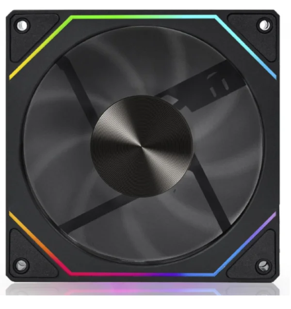 Cooler Para Gabinete Round5 Nordwind Reverse Black, ARGB, 120mm, PWM, Preto, R5-NORDWIND-RV-B-2195