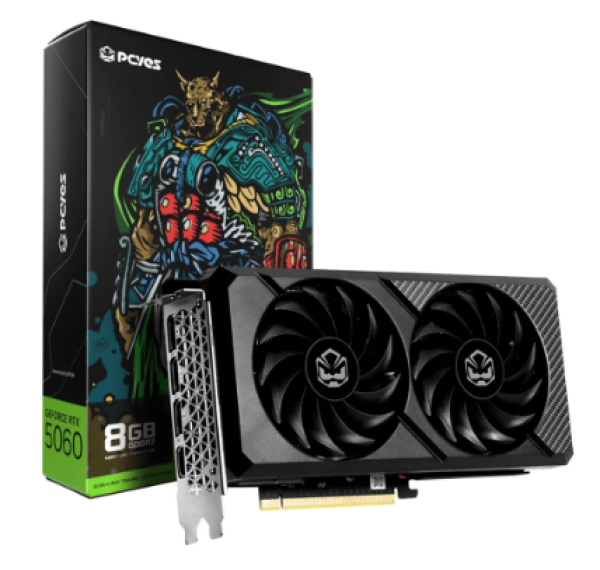 Placa De Video RTX 5060 PCyes 8GB Gddr7 PvRTX5060b2f128