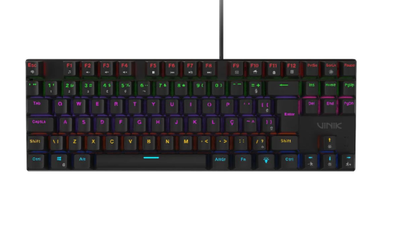 Teclado Mec�nico 75% Vinik Anihi Tkl - Switch Red - Led Rainbow � Anihi75Rd