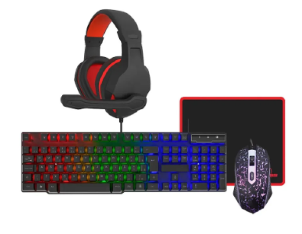 Kit Gamer Kross Ke-gk4100 Teclado Mouse Fone Pad 4x1