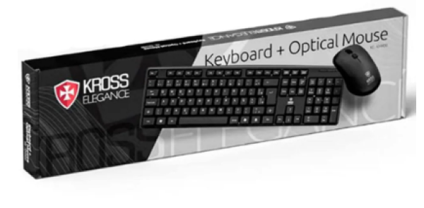 Kit Teclado Mouse Usb Kross Ke-km400v1 Preto