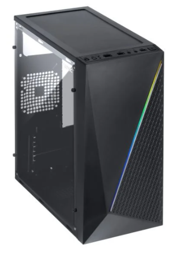 Gabinete Gamer Vinik Murk Preto Lateral Acrilico - GGMACBK