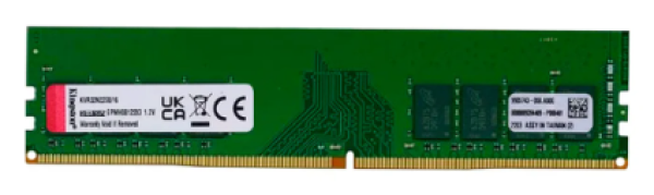 Mem�ria Kingston 16gb Ddr4, 3200mhz, PC4-25600, 288-pin, 1.2v, Cl22, Udimm - Kvr32n22s8/16