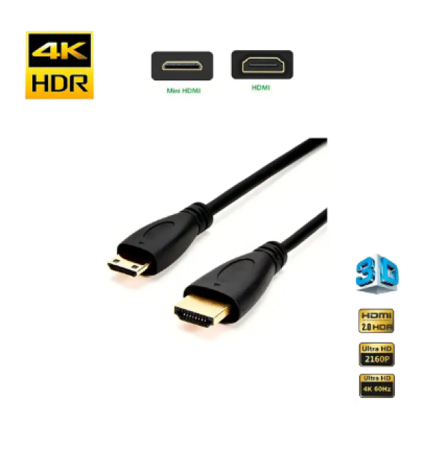 Cabo Adaptador Mini HDMI Macho X HDMI Macho Fy-909