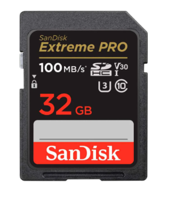 Cart�o De Mem�ria Sdhc Sandisk Extreme Pro 32gb 100 Mb/s, Suporta 4k