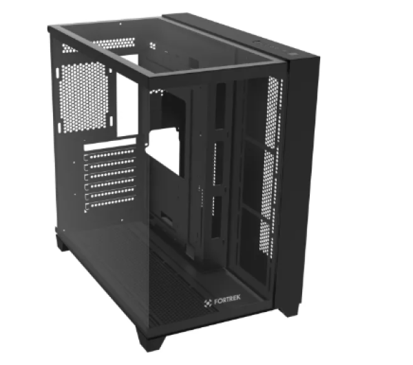 Gabinete Gamer Fortrek Clarity Full Glass Aqu�rio Preto