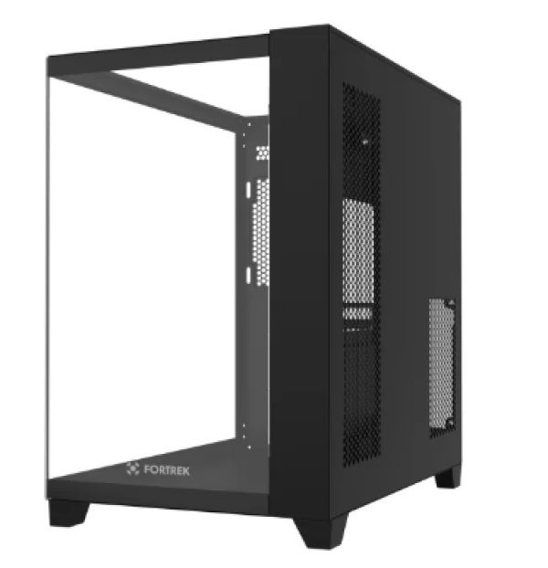 Gabinete Gamer Fortrek Clarity Full Glass Aqu�rio Preto