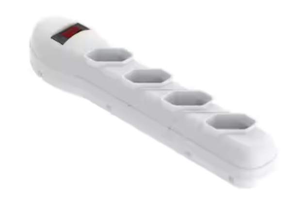 Filtro de Linha Qualitronix 4 Tomadas Branco QFL4B