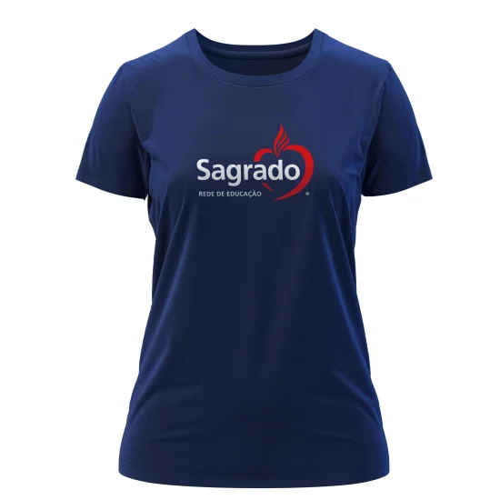 CAMISETA BABY LOOK AZUL MARINHO