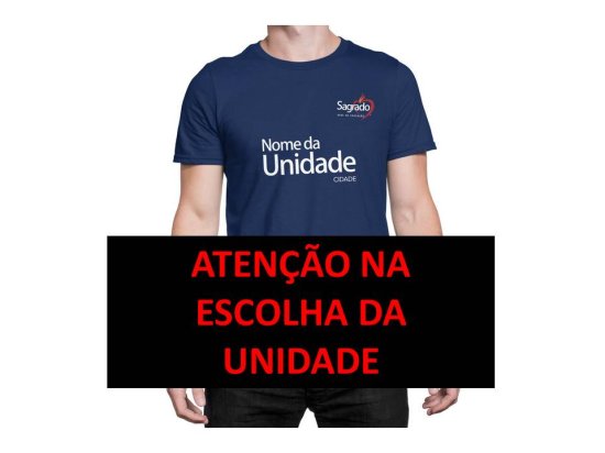 Camiseta Manga Curta PV - Marinho = ENSINO MÉDIO