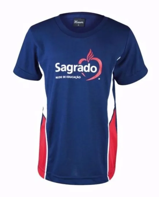 Camiseta Ovalada Azul Marinho