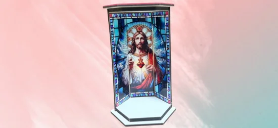 ORATORIO MDF FUNDO RESSUREICAO 19CM