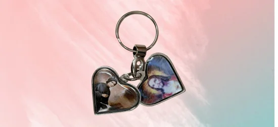 CHAVEIRO CORACAO ABRE E FECHA