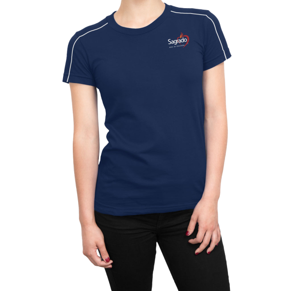 CAMISETA FEM (BABY LOOK) GERAL M/C PV MARINHO ENSINO M�DIO