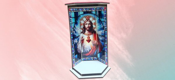 ORATORIO MDF FUNDO RESSUREICAO 19CM