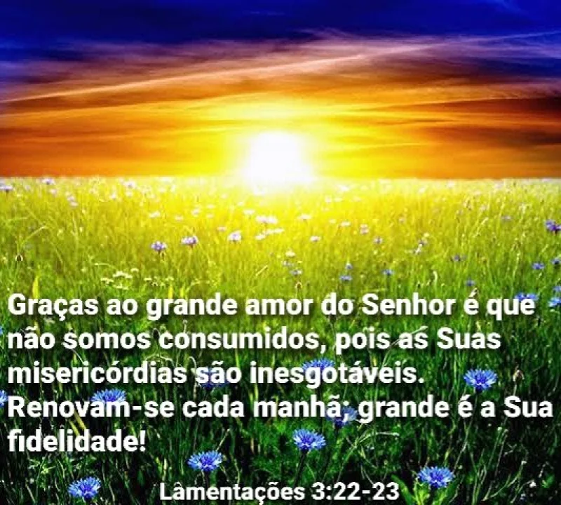 Lamentações 3:22-23