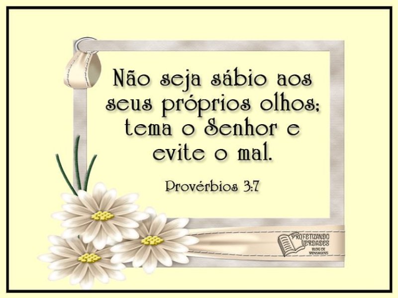 Prov�rbios 3:7