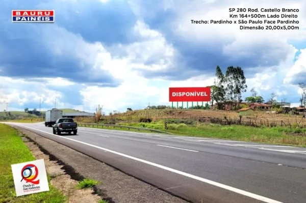 SP 280 - Rod. Castelo Branco - Km 164 + 500m