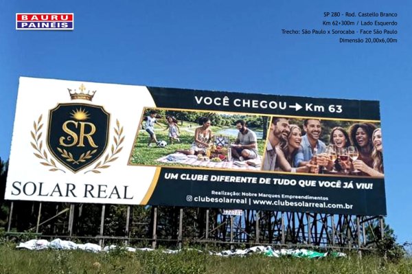 SP 280 - Rod. Castelo Branco - Km 062+300m