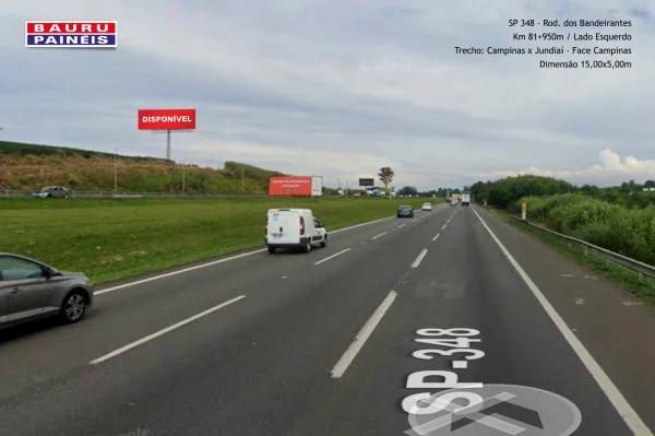SP 348 - Rod. dos Bandeirantes - Km 081+950m