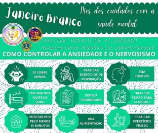 Janeiro Branco - M�s de Cuidados com a Sa�de Mental