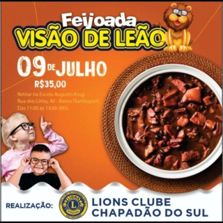 Feijoada Vis�o de Le�o do Lions Clube Chapad�o do Sul