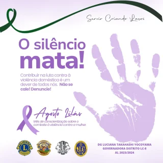 Agosto Lils: ms de conscientizao no combate  violncia contra a mulher