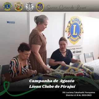 Encontros de arterapia e artesanato - LIONS Clube de Pirajui