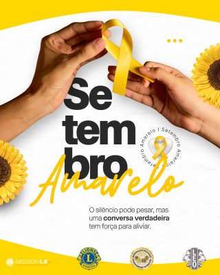 Setembro amarelo:  juntos pela valoriza��o da vida
