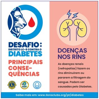 Desafio: Distrito LC-8 contra o Diabetes - Doen�as nos rins