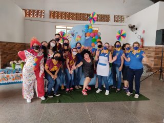 Festa do dia das crian�as no Lar Santo Ant�nio - LC de Tup�