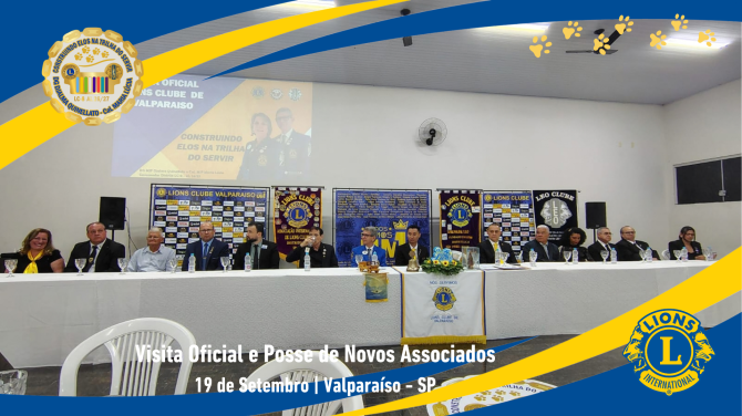 Visita Oficial e Posse de Novos Associados Lions Clube Valpara�so