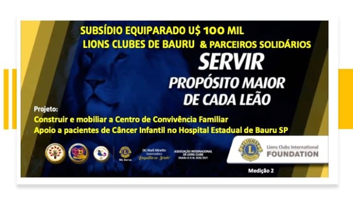 LIONS Clubes de Bauru - Subs�dio Equiparado e Parceiros