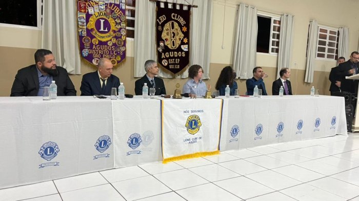 Festiva de Posse de Nova diretoria e transmiss�o de Cargos do LIONS e LEO Clube de Agudos
