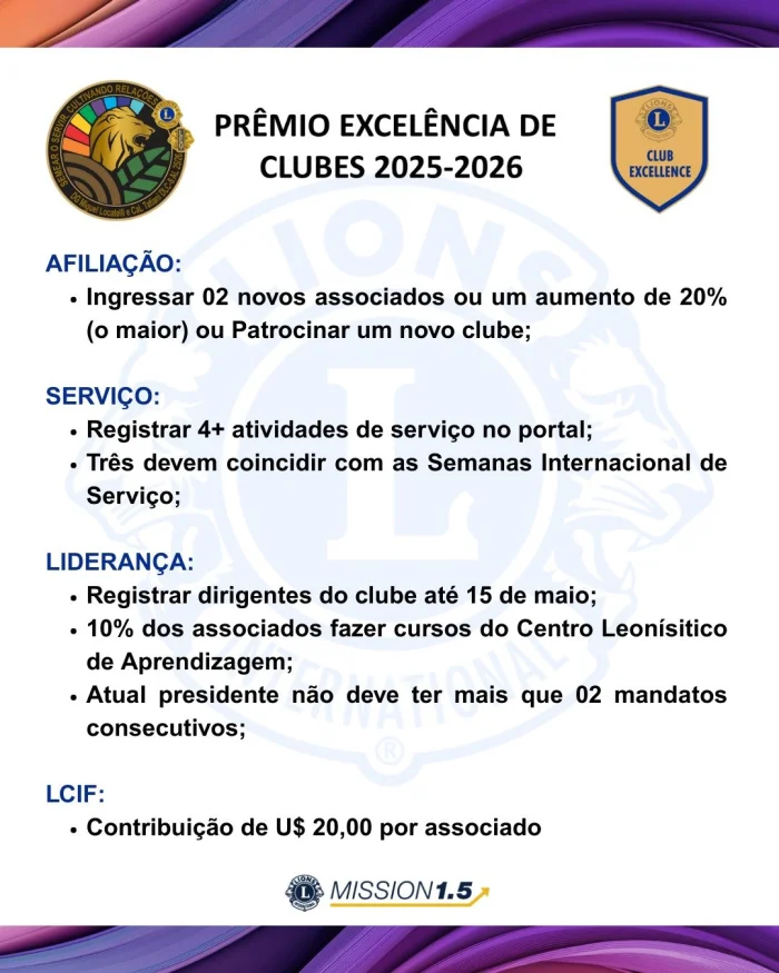 Prmio Excelncia de Clubes 2025-2026