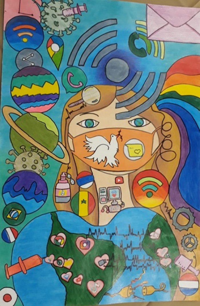 Cartaz sobre a paz - Etapa Distrito LC-8