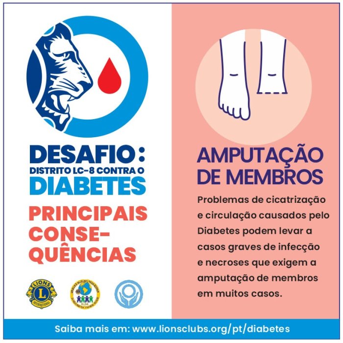 Desafio: Distrito LC-8 contra o Diabetes - Amputa��o de Membros