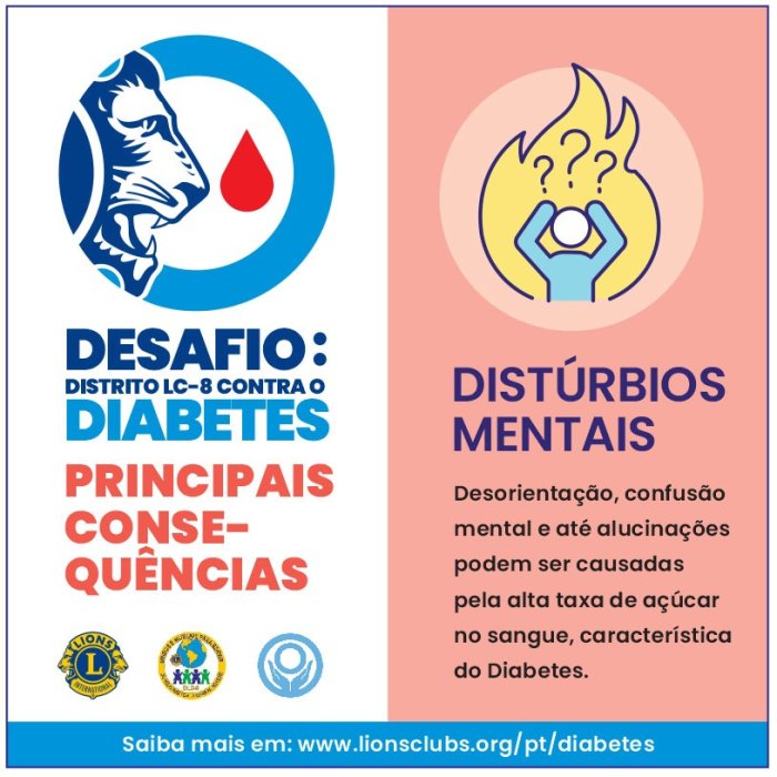 Desafio: Distrito LC-8 contra o Diabetes - Dist�rbios mentais