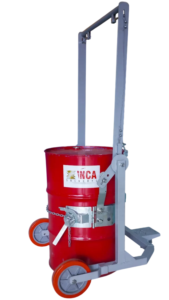 TBI-01 Carrinho Entornador Manual para Tambor e Bombona