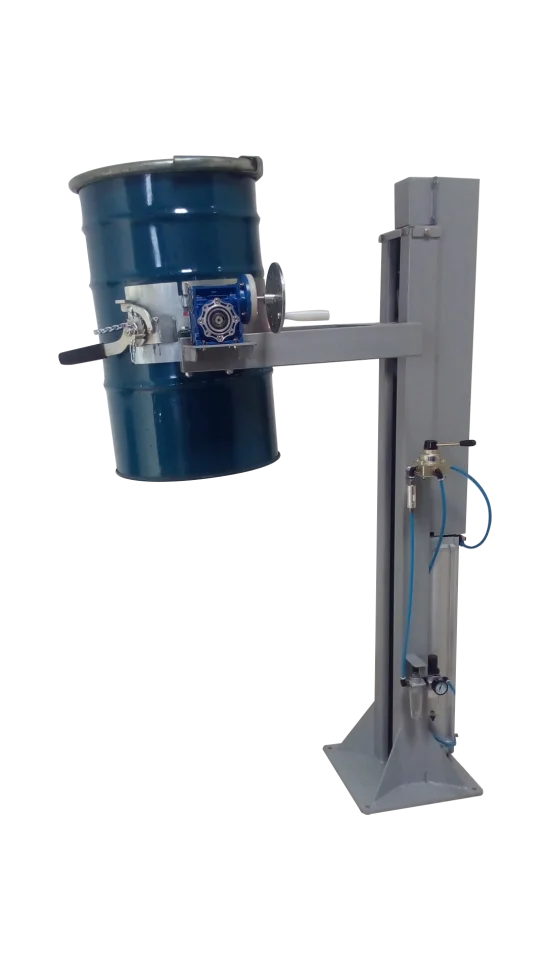 EBP-01 Elevador Pneum�tico com Entornamento Manual para Tambor e Bombona