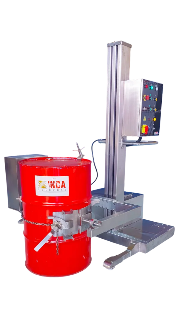 EBEI-06 - Elevador Basculador de Tambor Automatizado - com Bateria