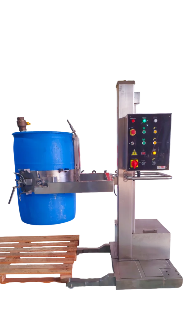 EBEI-06 - Elevador Basculador de Tambor Automatizado - com Bateria