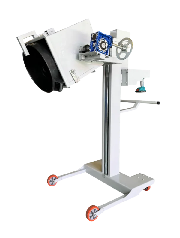 EMEC-02 Elevador El�trico com Entornamento Manual para Recipientes Pequenos