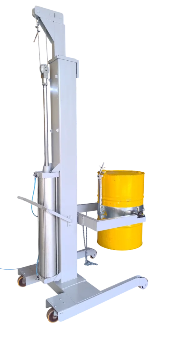 EBP-03 Elevador Pneum�tico com Entornamento Manual para Tambor e Bombona