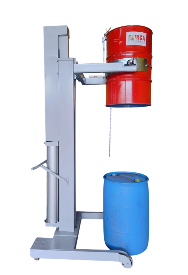 EBP-03 Elevador Pneum�tico com Entornamento Manual para Tambor e Bombona