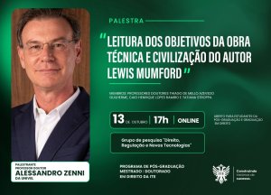 Palestra aborda a obra 'T�cnica e Civiliza��o', de Lewis Mumford