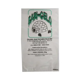 Sacos Plsticos Para Embalagem de Gelo - Branco ou Transparente