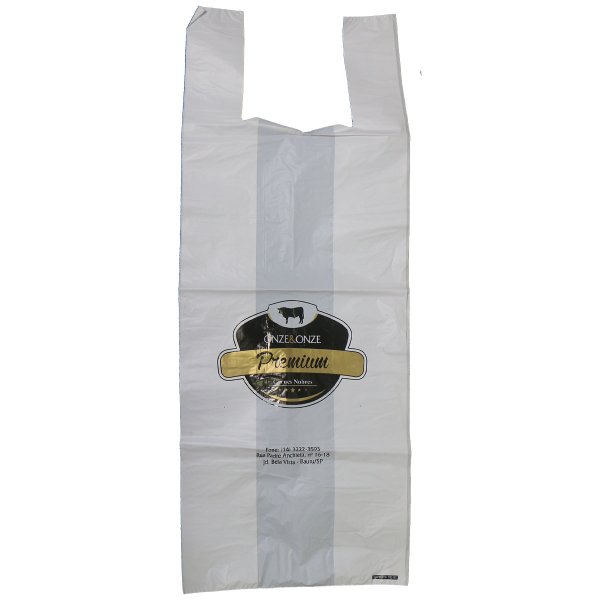 Sacolas Pl�sticas � Al�a Camiseta - Para A�ougues e Supermercados